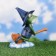 Garden figure "Witch Frog" 22x22x7cm