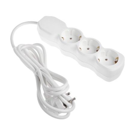 Extension cord Luazon Lighting Eco, 3 sockets, 2.7 m, 16 A, 3500 W, PVS 3x1 mm2, s/k-1