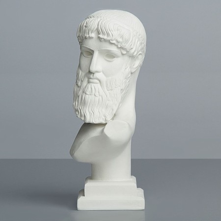 Gypsum figure famous people: Bust of Zeus - Poseidon, 17 x 9 x 29 cm-2