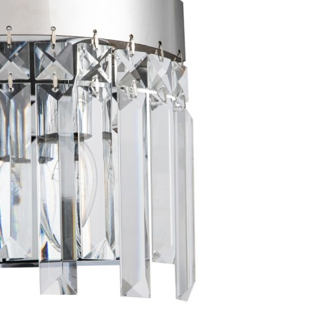 Bra Indigo, 12026/2W Chrome. 2x40W, E14, 220x100x190 mm, transparent color-2
