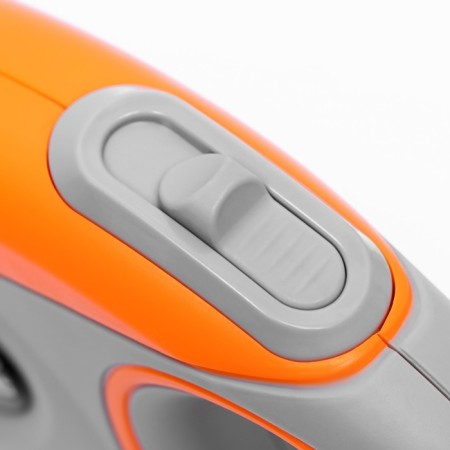 Diil roulette, 8 m, up to 50 kg, tape, rubberized pen, orange with gray-3