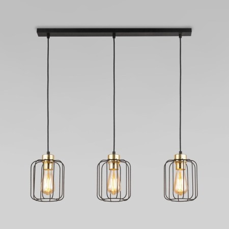 Suspendor Light TK Lighting Galaxy New 4716, E27, 3x60W, 740x150x1200 mm, black color black