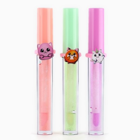 Children's lip gloss "Milot" with a ringle, 8 ml, mix-4