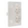 Double SE GLOSSA, 16 A, 250 V, built -in, with salary, IP20, white, GSL000124