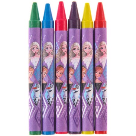 Wax pencils, set of 6 colors, "Elsa", cold heart-1