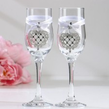 A set of wedding glasses 