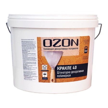 Decorative decorative plaster "Krakel 40" acrylic 8 kg
