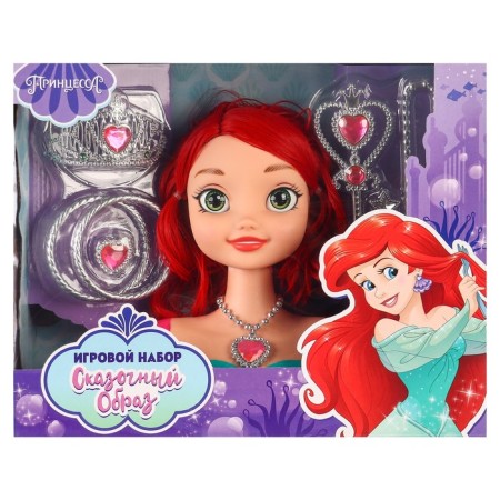 Game set, a maneken doll with accessories "Fairytale", Mermaid-10
