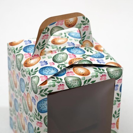 Easter box with the window "Easter eggs", 15 x 15 x 18 cm-2