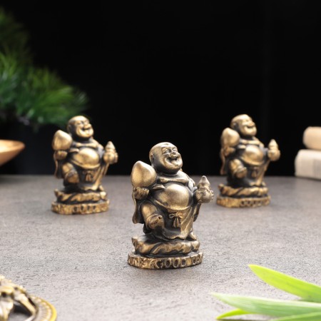 Souvenir "Hothee for good luck", gypsum concrete, 6x5x5 cm, set 3 pcs, 4x3.5x6 cm