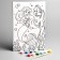 Picture on numbers for children "Mermaid Ariel" 20x30 cm, princesses