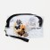 Cosmetic bag with lightning, black color