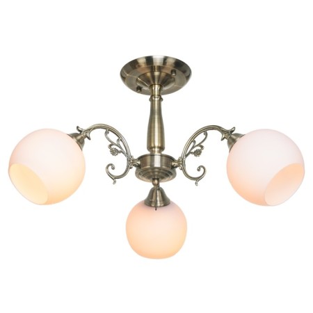 Lamp Ceiling Economy light 081M/3AB WT, 3x60W, E27, 30x60x60 cm, bronze color-1
