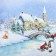 Apron Ethel "Christmas Evening" 60x70 cm, 100% cotton, sarzha 190 g/m2