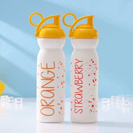 Water bottle plastic “Fruits”, 680 ml, 9 × 7.1 × 26.7 cm, color mix-6