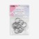 Ring for the cornice, connective, d = 16/20 mm, 10 pcs, silver color