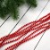 Beads for a Christmas tree 2 m d-4 mm "beads" red