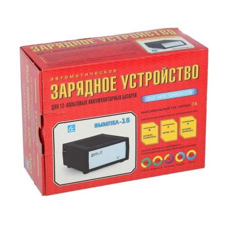 Зарядно-предпусковое устройство АКБ Вымпел-15, 7 А, 12 В, до 100 Ач, 12 В-5