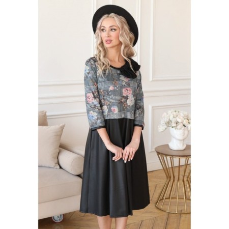 Women's dress, size 48, black color-12