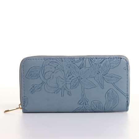 Women's wallet with lightning, blue color-1
