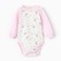 Body with a long sleeve, pink/hares color, height 68