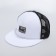Men's cap with a straight visor Overhat, white color, mesh, rr 56