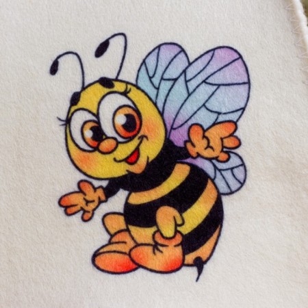 Bath cap with children's print "Bee"-3