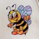 Bath cap with children's print "Bee"
