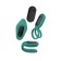 A set of vibrators for a pair of Trio for Two, silicone, emerald color.
