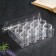 Casket Plastic for little things "Circle" Transparent set 12V1 4.8x3.7x3.7 cm 5.5x12x16 cm
