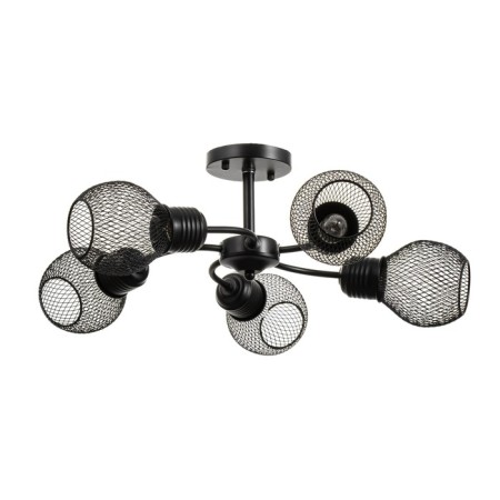Chandelier 2718/5 E27 40W Black 58x58x28 cm Bayerlux