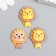 Decor for creativity plastic "lioners" mix 2.1x1.5 cm