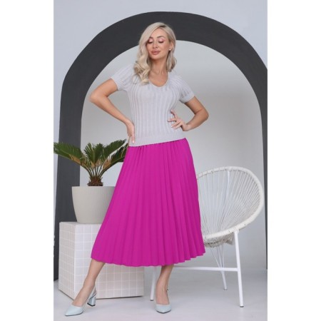 Female skirt, size 54, fuchsia color-1