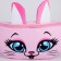 Barry Bag for a girl "cat", 31 x cm, lightning department, red color