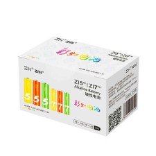 A set of alkalin batteries Xiaomi ZMI Rainbow (12 AA + 12 AAA), LR24-BOX, 1.5 V, 24 pcs.