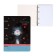 Notebook on 4 rings, A5, 80 sheets, in a cage, be happy, slim-cartoon cover, offset unit
