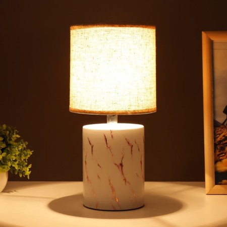 Table lamp 21166/1wt E14 40W white-pink 15x15x32.5 cm Risalux 5040855-2