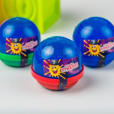 Slime, blue, capsule, 40 g