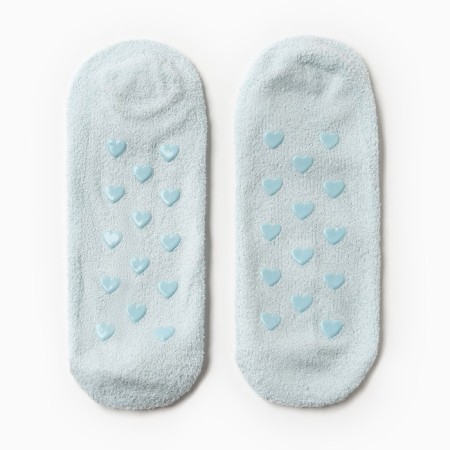 Women's socks shortened non-slip, blue color, size 36-39-2