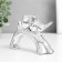 Souvenir Ceramics "Two Rights on the Crap" silver 12.7x5x7.5 cm