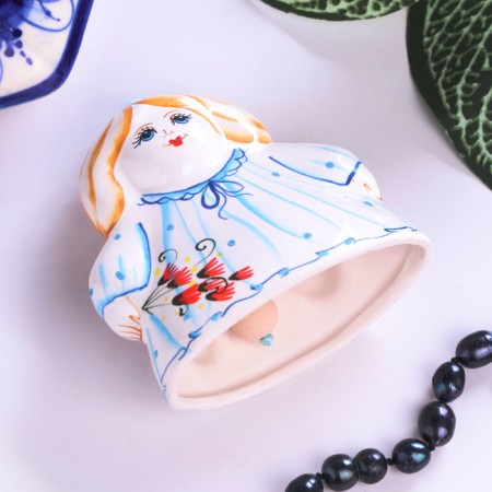 Bell "Angel", 8 cm, Mayolik-3