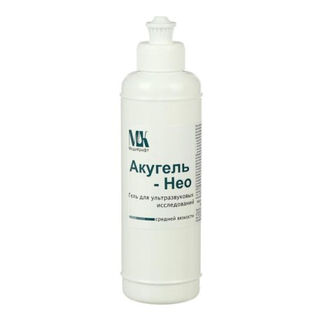 Ultrasound Gel "Akugel-NEO" of medium viscosity, bottle, 0.25 kg