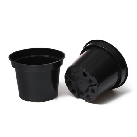 Pot for seedlings, 2 l, d = 17.5 cm, h = 13 cm, black, greengo-3