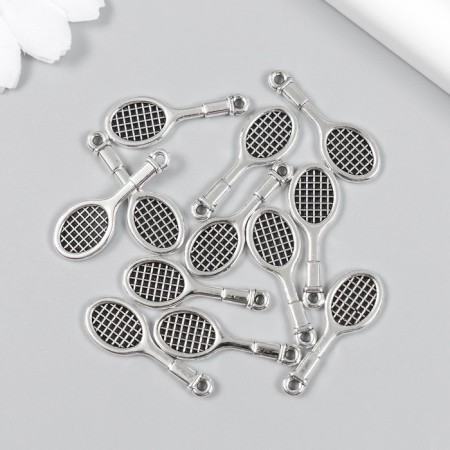 Decor for creativity Metal "Rocket" set 12 pcs silver 1x2.8 cm-1