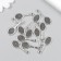 Decor for creativity Metal "Rocket" set 12 pcs silver 1x2.8 cm