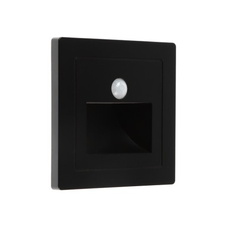 Built -in lamp, for the stairs, engine sensor, 1.5 watts, 60 lm, 3000k, 220V, black