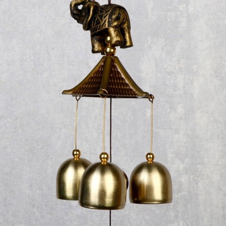 Wind Music Metal "Indian Elephant" 6 bells 50 cm-2