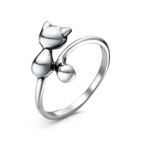Ring "cat", echoing with oxidation, 15 size