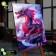 Picture on numbers with luminous paint, 40 × 50 cm "Red Dragon" 20 colors