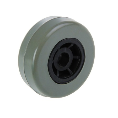 Wheel furniture tundra, rubberized, d = 50 mm, with a drowned hub, gray-1